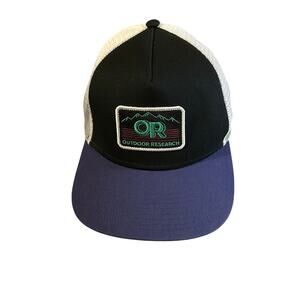Outdoor Research Men's Trucker Hat One Size Snap back Advocate Blue White
